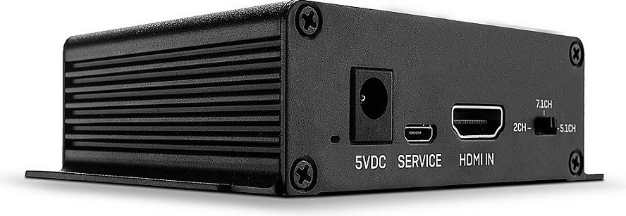 Ekstraktor audio HDMI Lindy 4K60 18G, HDMI 2.0, S/PDIF + RCA, Micro-USB 5V, i zi