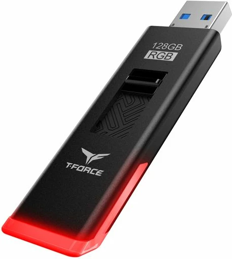 USB memorje TEAMGROUP T-FORCE SPARK RGB TSPARK3128GB01 128GB USB 3.2, e zezë