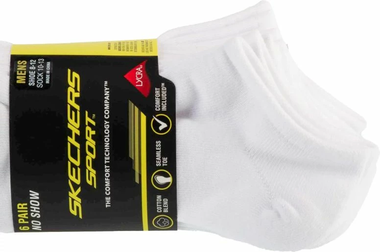 Çorape për meshkuj Skechers, të bardha