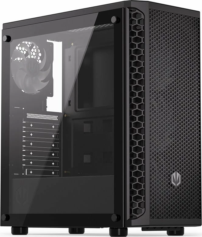 Kasë Endorfy Signum 300 ARGB EY2A006, Midi Tower, 4x120mm ARGB fan, ATX/mATX/Mini-ITX, e zezë