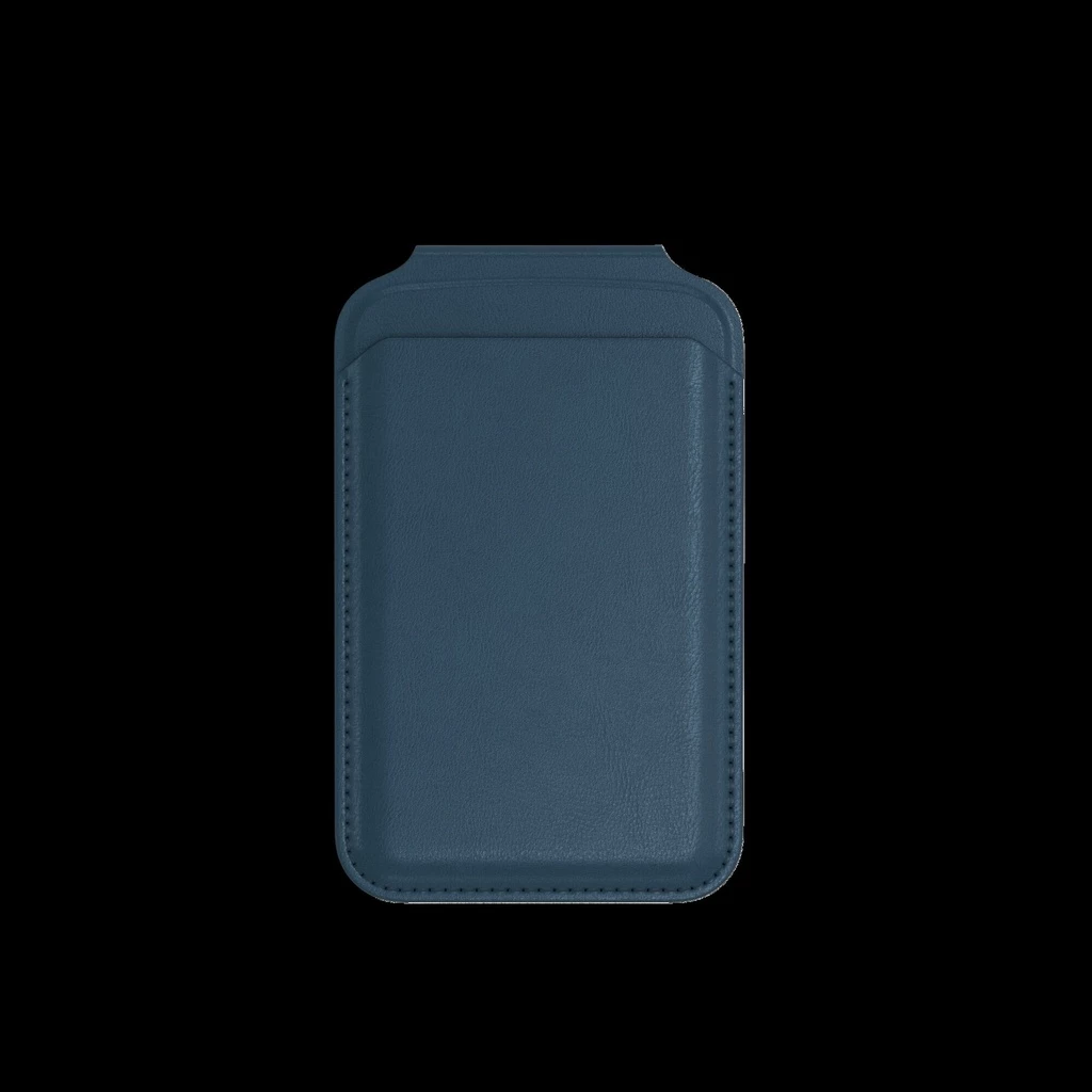 Satechi Vegan-Leather Magnetic Wallet Stand Dark Blue