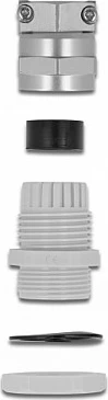 Glandë kablli DeLOCK PG16, IP68, Ø10-14 mm, gri