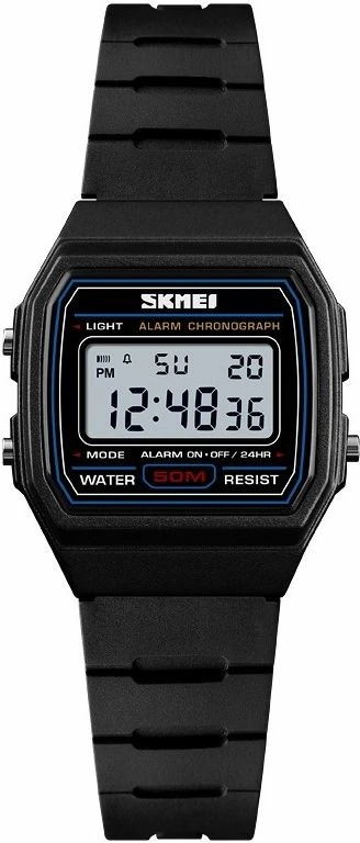 Orë dore digjitale për femra Skmei, e zezë