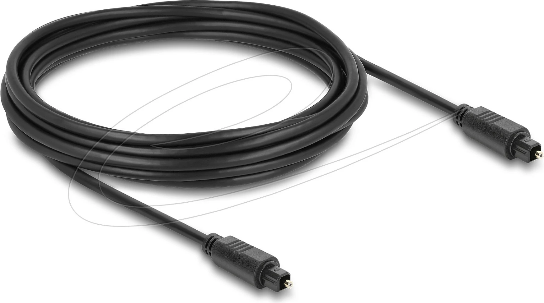 Kabllo optike TOSLINK DeLOCK, 5 m, Ø 4 mm, e zezë
