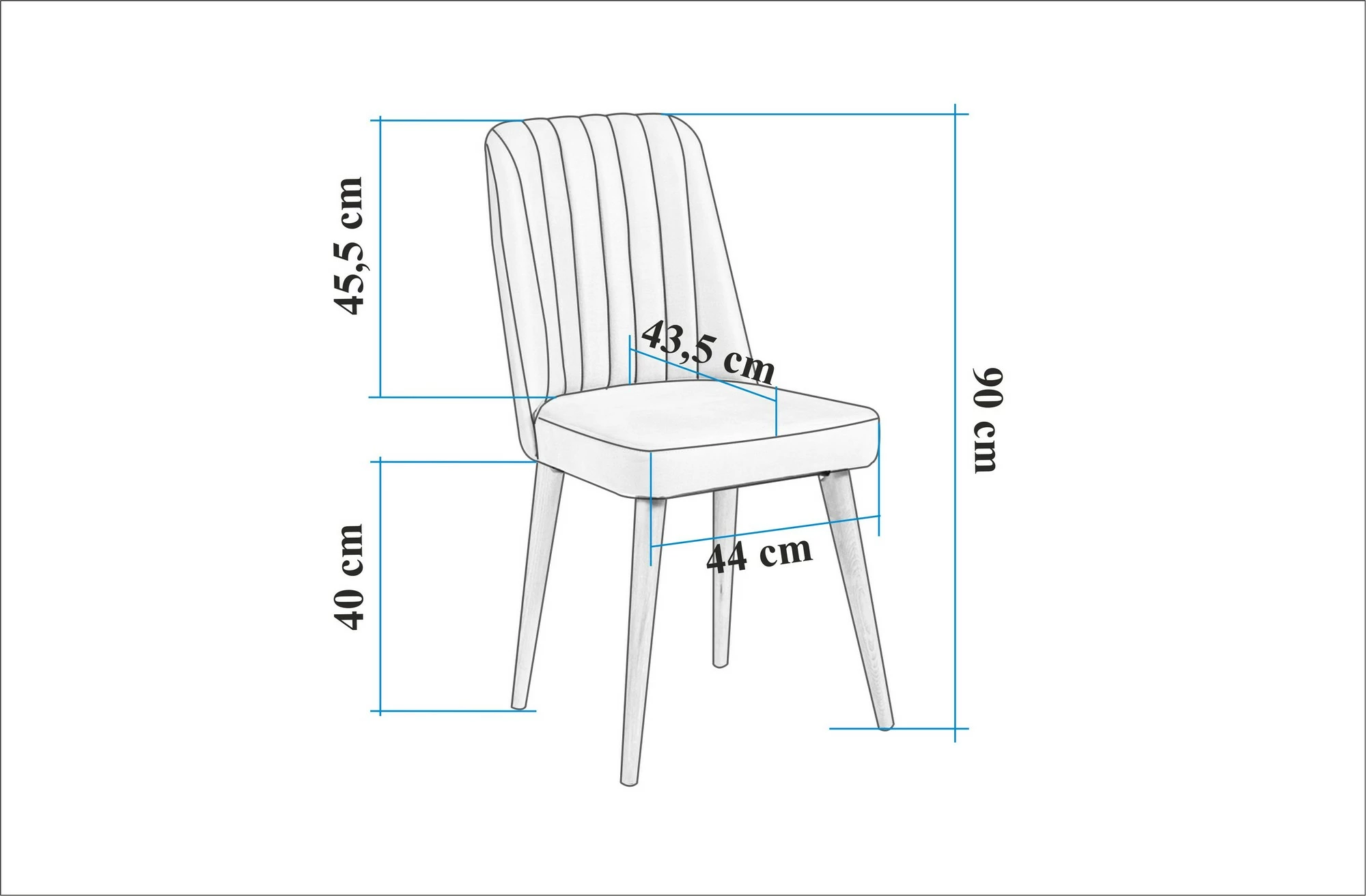Tavolinë me karrige zgjatëse (6 copë), Hanah Home, Vina - ngjyrë lis Atlantik, Stone