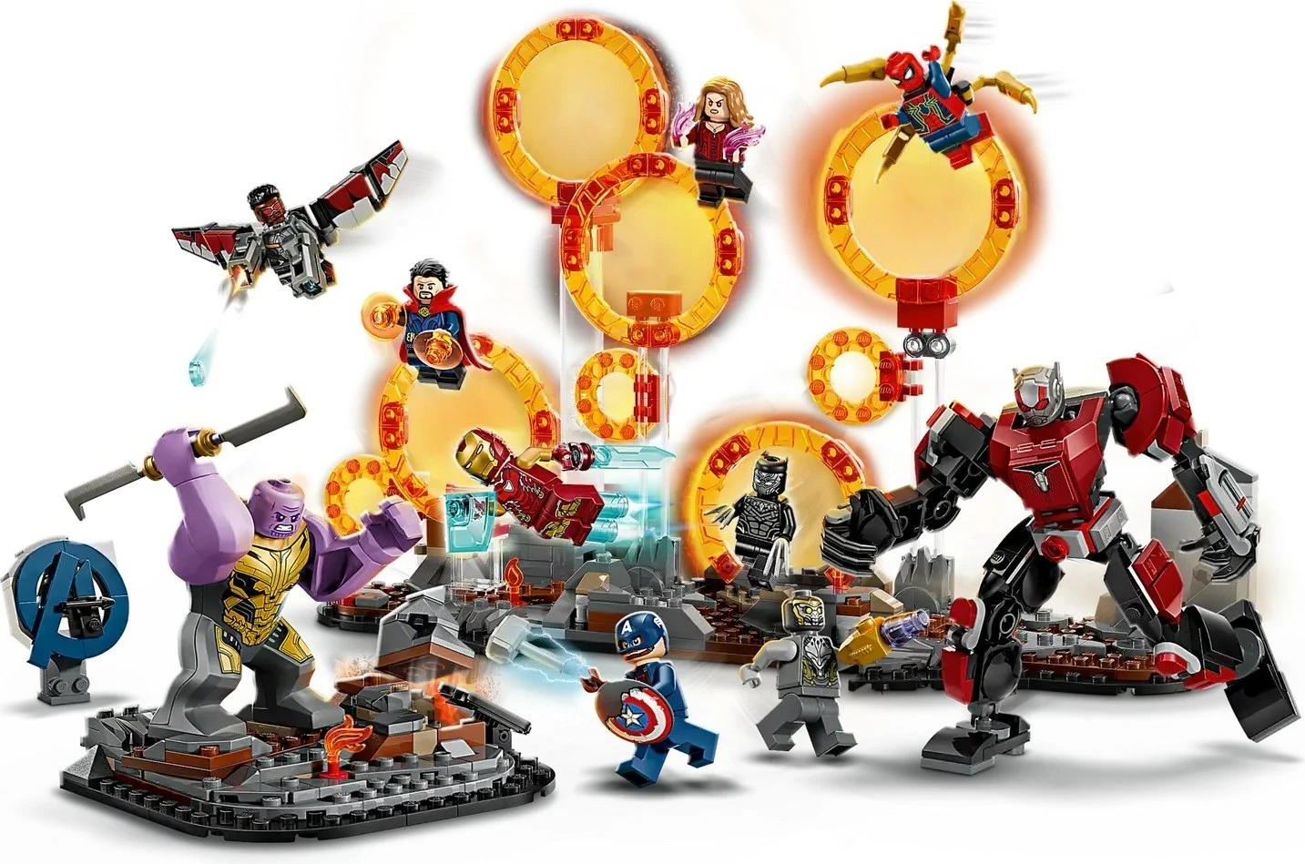 Set LEGO Marvel 76323 Avengers Endgame Final Battle, 621 pjesë