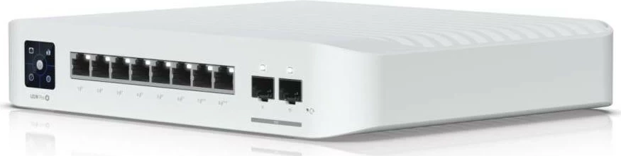 Switch Ubiquiti USW-PRO-8-POE, 8 porta PoE, 2 SFP+, Layer 3, i menaxhueshëm