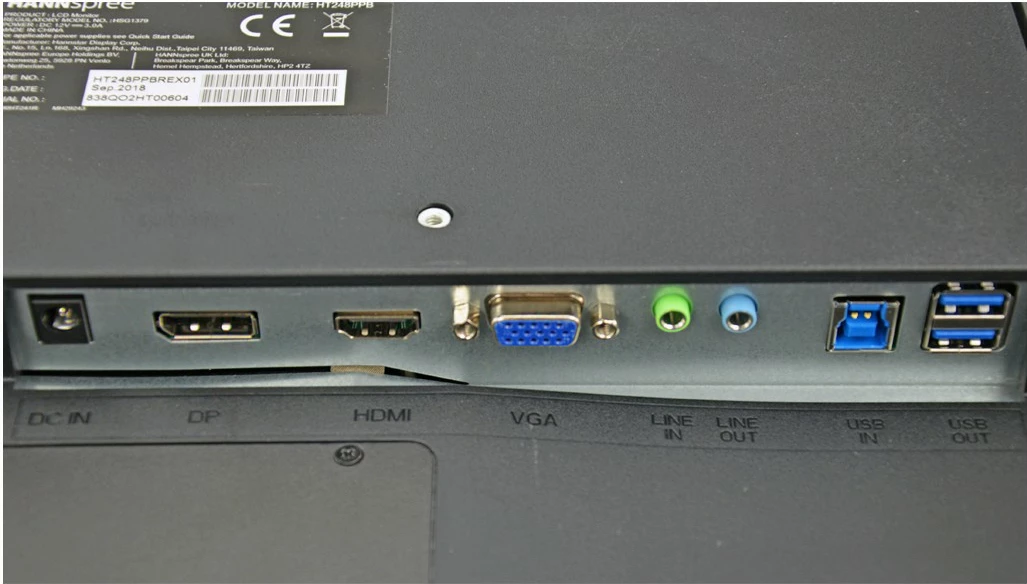 Monitor Hannspree HT248PPB 23.8 inç M-TOUCH HDMI DP VGA