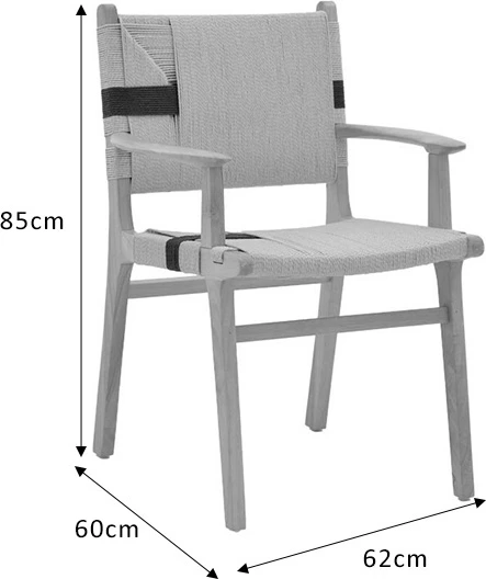 Karrige Olivier dru ahu natyral, litar natyral, 62x60x85cm