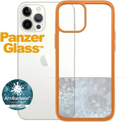 Mbështjellës PanzerGlass ClearCase për iPhone 12 Pro Max, transparent portokalli