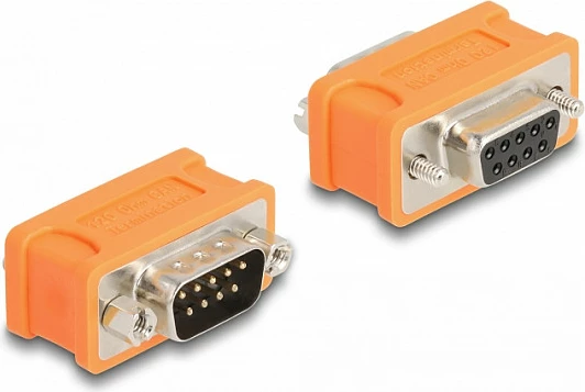 Adapter CAN Bus DeLOCK D-Sub 9 (DB9), terminim 120Ω, mashkull në femër, portokalli