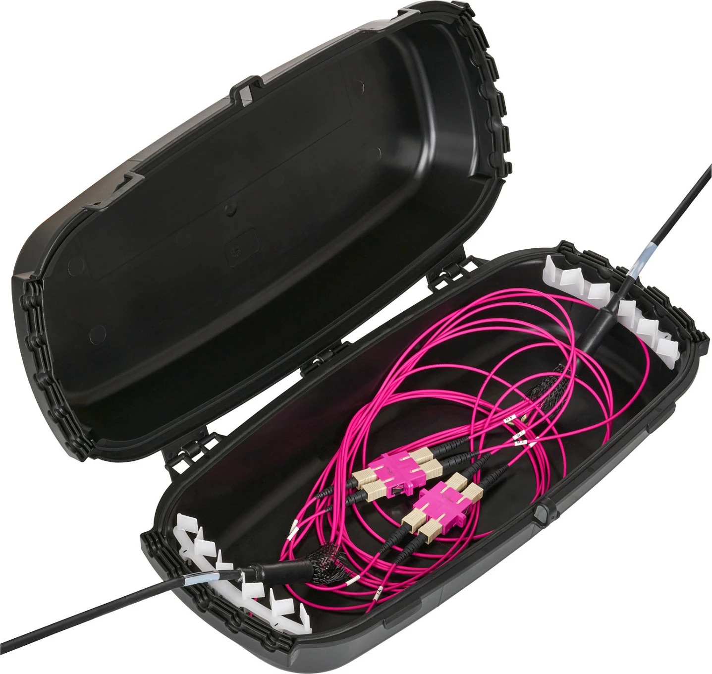 Kuti kabllosh e jashtme EFB Elektronik ODB-1SW, IP54, plastike e ricikluar, 389.8×201.5×114.5 mm, e zezë