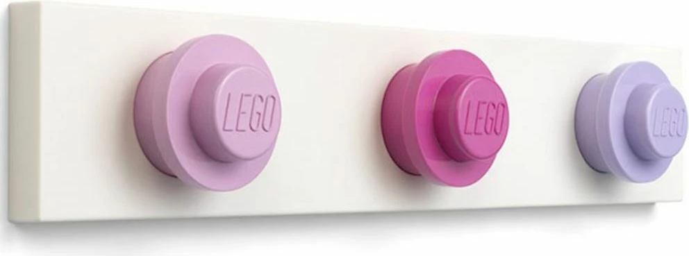 Varëse muri LEGO Wall Hanger Rack, 3 grepa, pink/dark pink/lilac