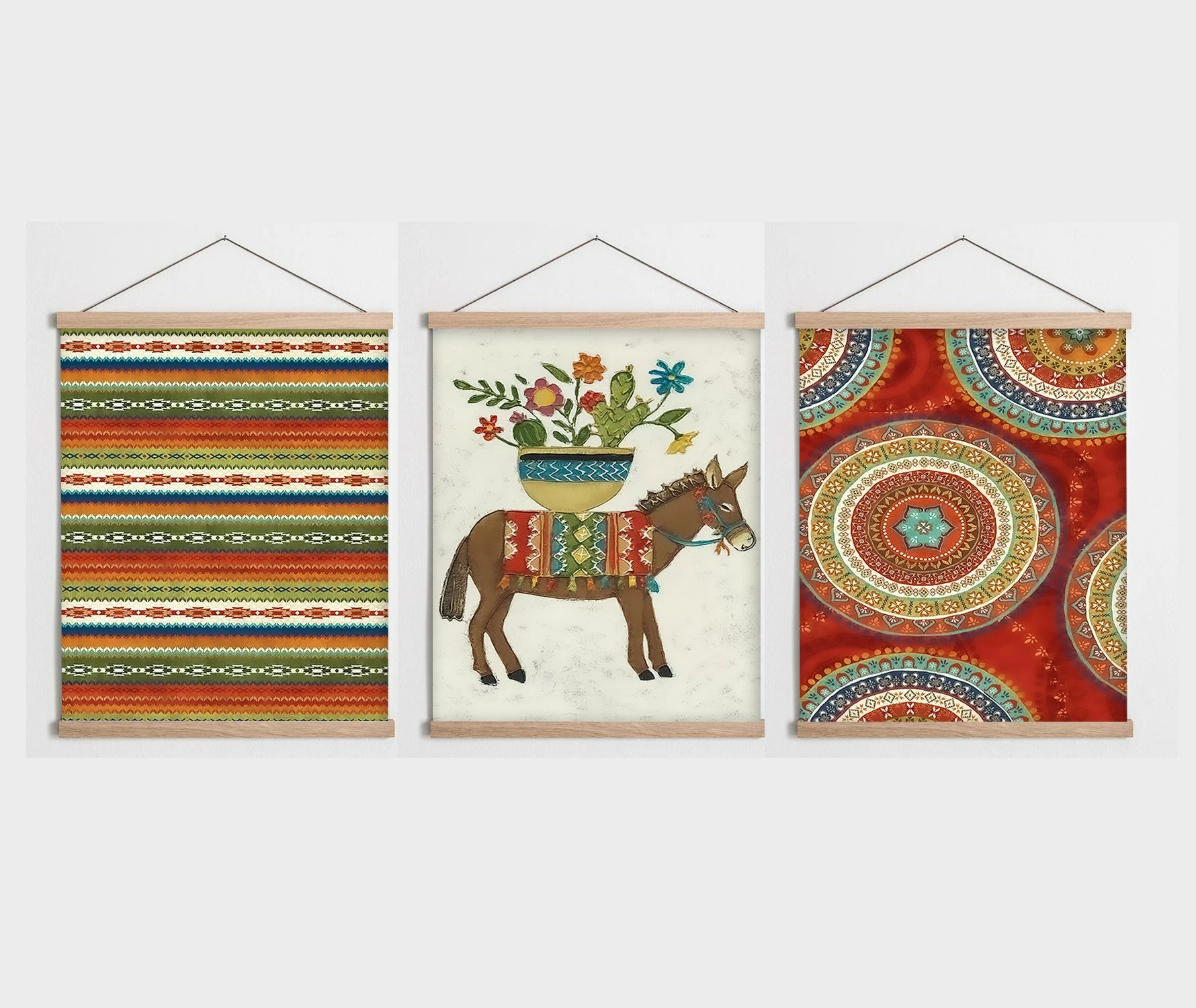 Pikturë dekorative me kornizë (3 copë), Wallity, SRG20