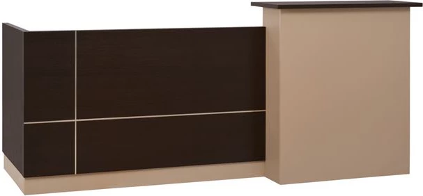 Zyrë pritjeje 240x82 wenge/bezh FH2068.01 240x82x105cm