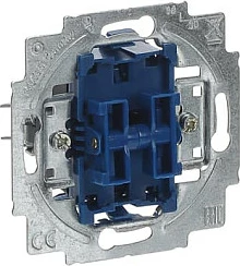Ndërprerës elektrik Busch-Jaeger 2000/6/6 US-101, 1-polësh, blu metalike