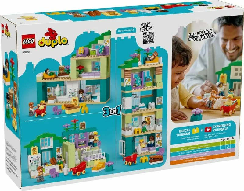 Lodra ndërtimi Lego për fëmijë, Modern Family Home 3in1