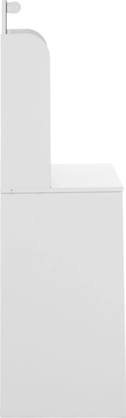 Tavolinë për grim me LED, rafte dhe sirtarë, ngjyrë e bardhë, LAURYN FH2502.03, 101.8x40x139.5H cm