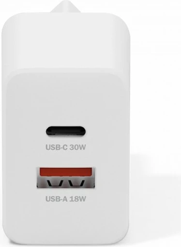 Karikues rrjeti Digitus DA-10301 GaN 30W, 1x USB-C, 1x USB-A, i bardhë