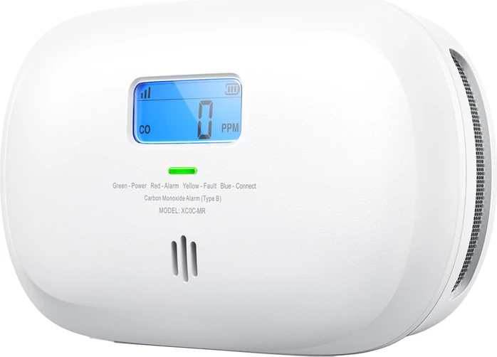 Detektor monoksidi karboni X-Sense XC0C-MR Link+, me ekran LCD, alarm 85 dB, bateri CR123A, i bardhë
