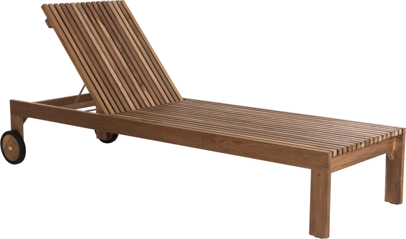 Shezlong LAGERTHA FH5963.11 dru teak ngjyrë natyrale 200x65x102H cm