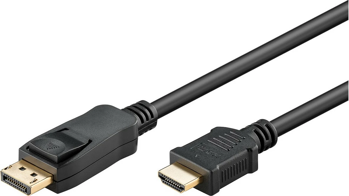 Kabllo adaptor Goobay DisplayPort në HDMI 2m, 4K@30Hz, e zezë