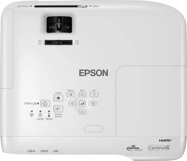 projektor digjital, Epson EB-992F (V11H988040), Full HD 1080p, 4000 lm, LCD, HDMI, bardhë