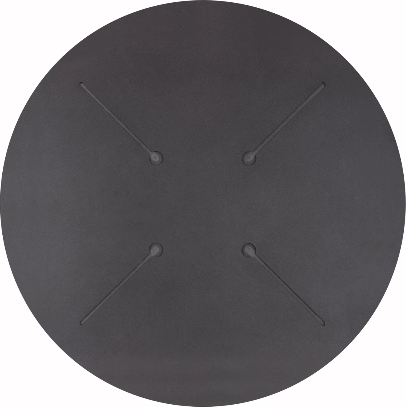 Sipërfaqe tavoline e rrumbullakët, ngjyrë e zezë, HPL, FH5842.21, 70cm