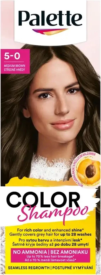 Shampon ngjyrues për femra Palette 5-0 Medium Brown, 1 copë