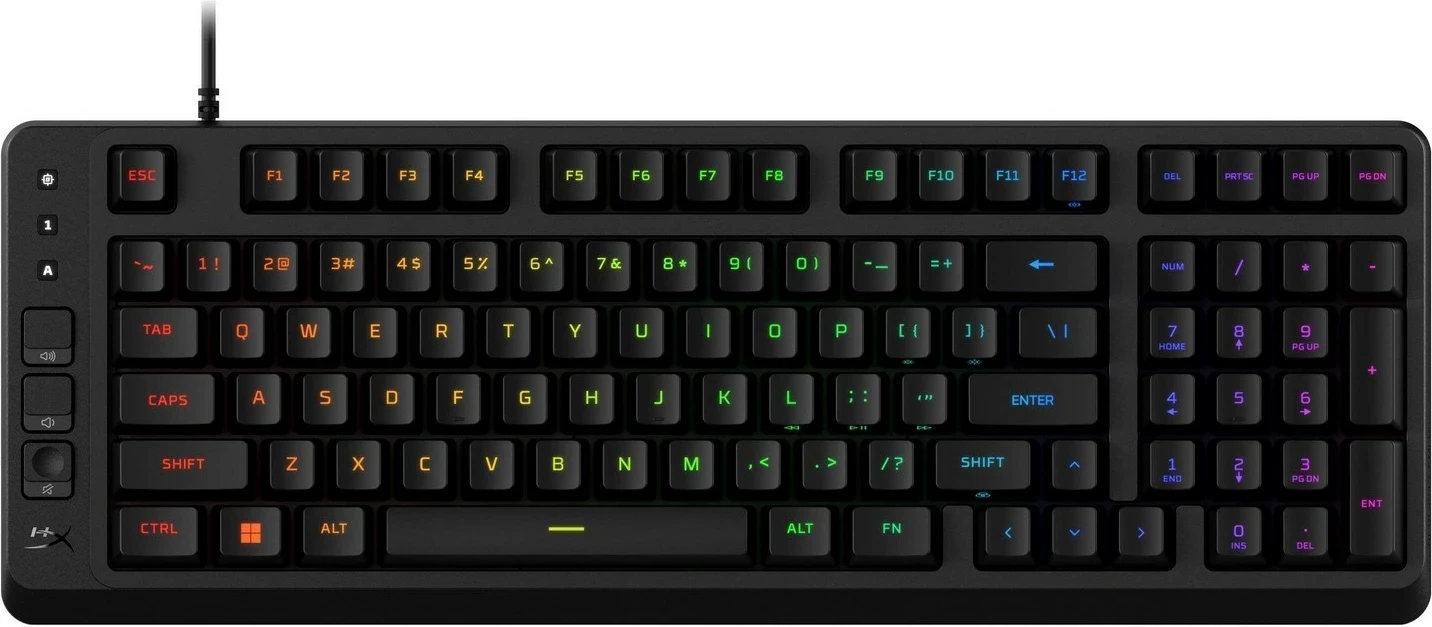 Tastierë gaming HyperX Eve 1800, RGB, me kabllo, membrane, e zezë