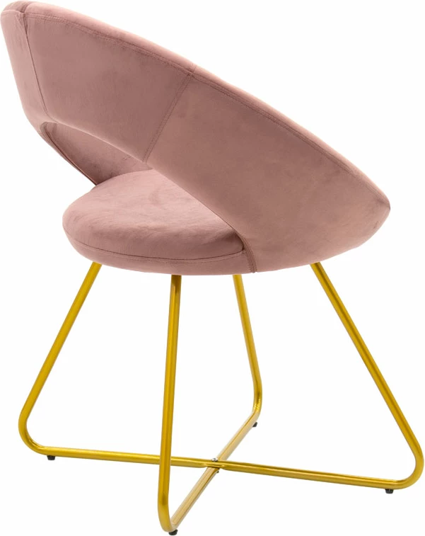 Karrige Valentina metalik e artë me kadife ngjyrë mollë e kalbur