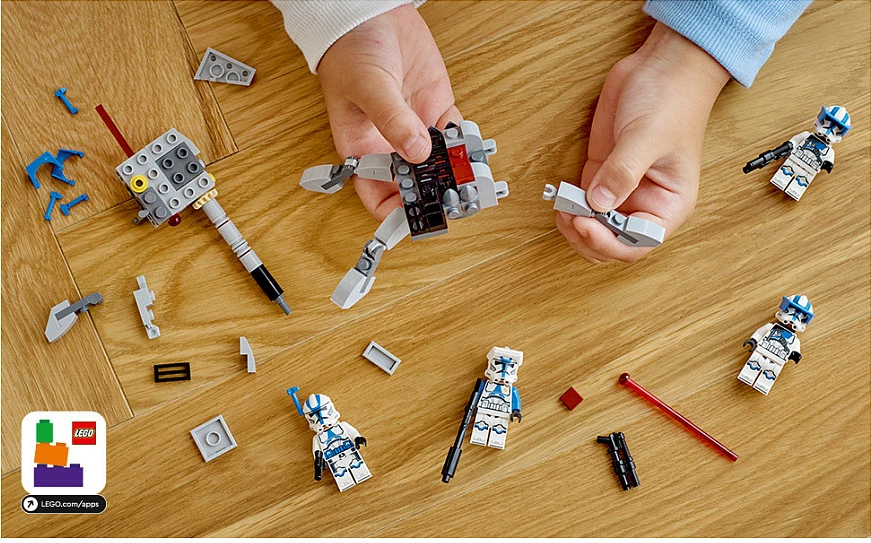Set ndërtimi LEGO Star Wars 501st Clone Troopers, 119 pjesë, shumëngjyrësh