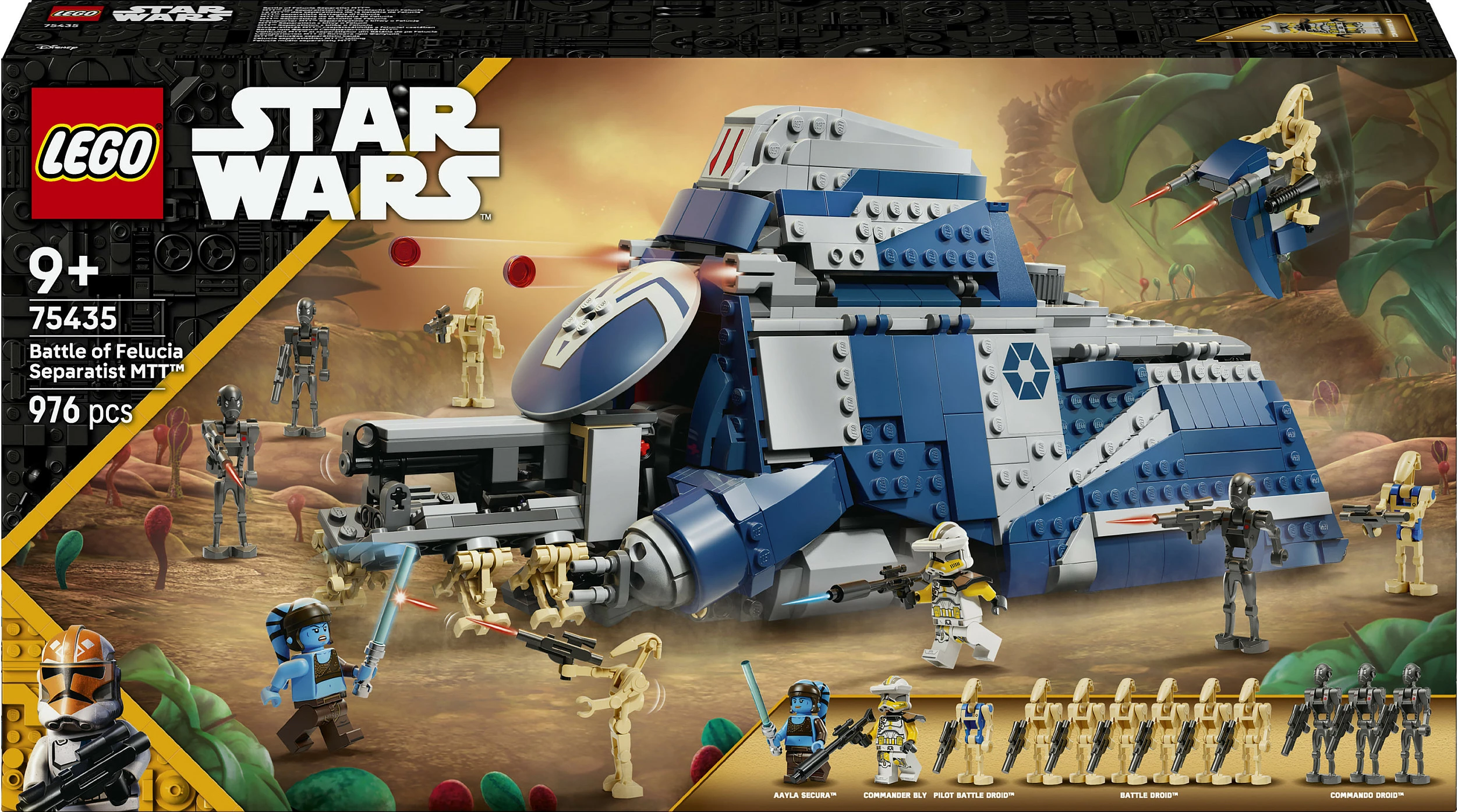 Set LEGO Star Wars Separatist MTT 75435, 976 copë, 12 minifigura, shumëngjyrësh
