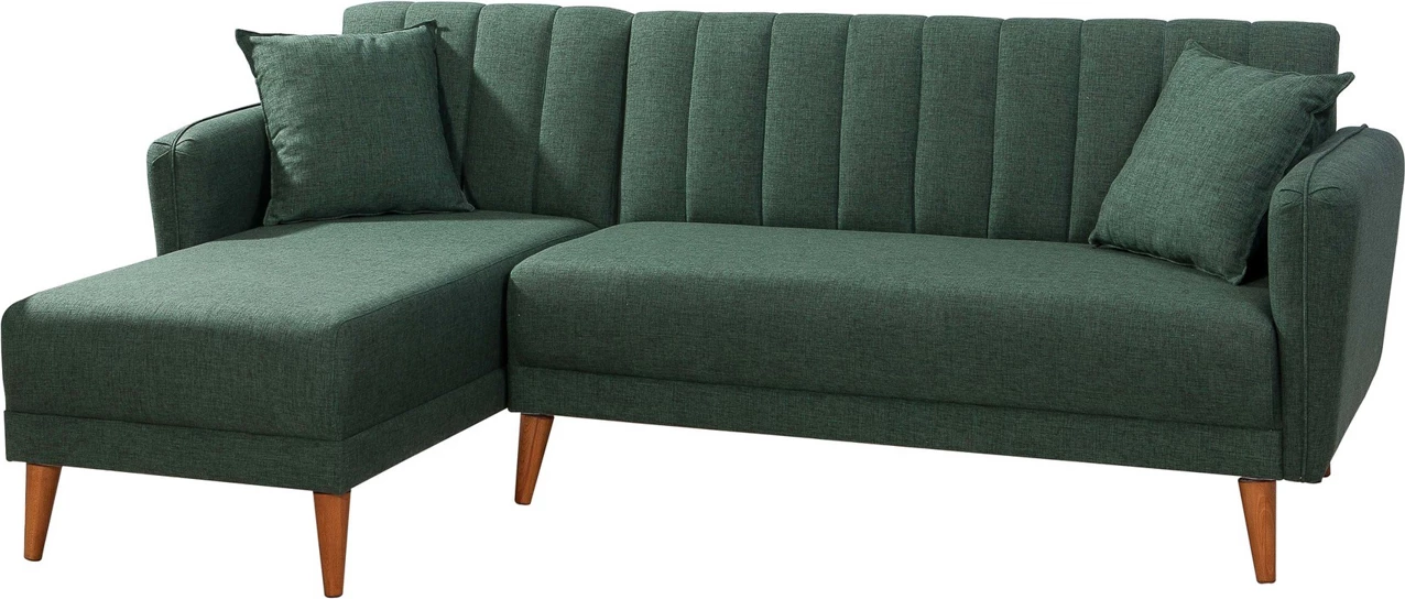 Kënd divan-krevat, kënd i majtë, ngjyrë e gjelbër e errët, Atelier del Sofa