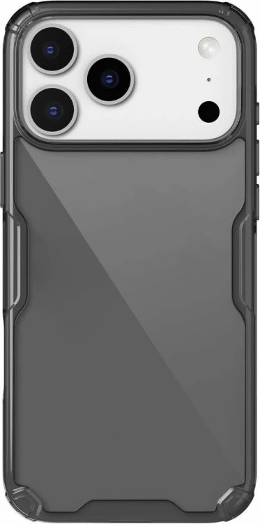 Kapak telefoni Nillkin Nature TPU Pro për iPhone 17 Pro Max, i zi transparent