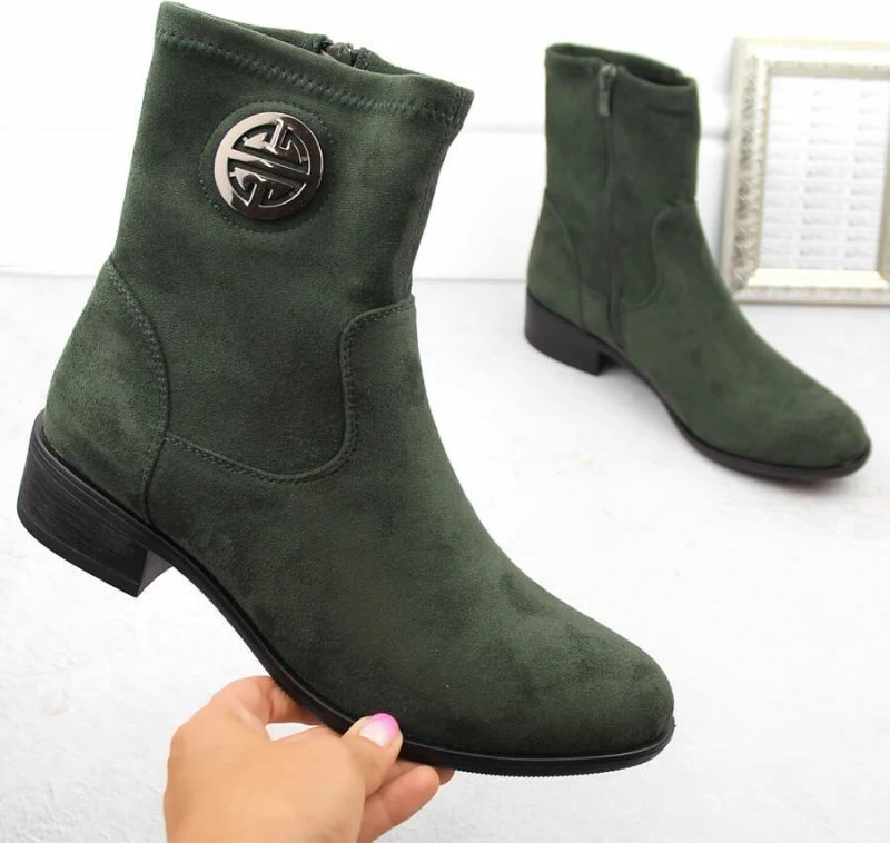 Çizme të shkurta për femra Jezzi, të gjelbra [Madhësia: 38]