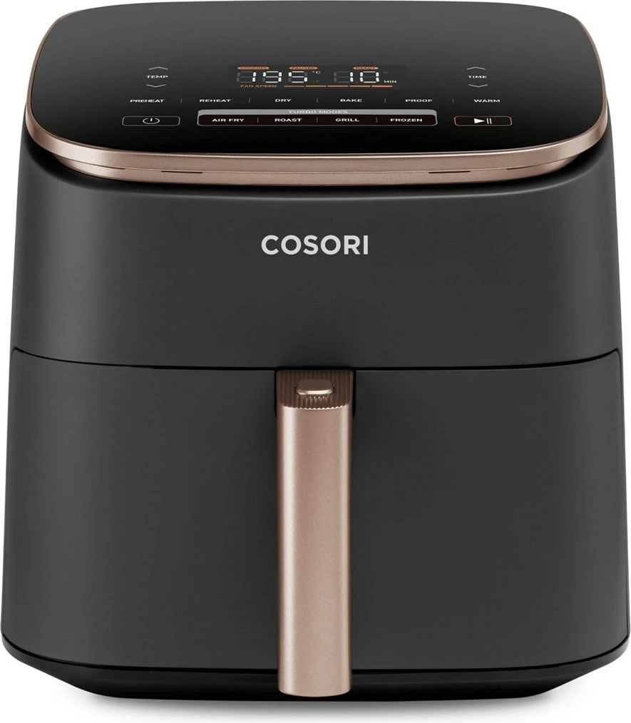 Fritezë me ajër të nxehtë COSORI Turbo Blaze Chef Edition Single, 6L, 1725W, e zezë/pink gold