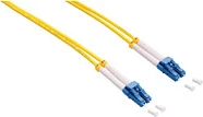 Kabllo patch fiber optike LogiLink OS2 LC-LC, 3m, 9/125µm, duplex, e verdhë