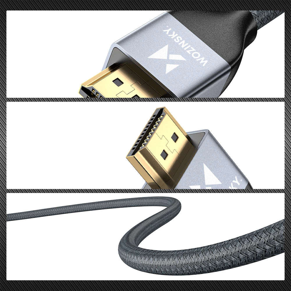 Kabllo HDMI Wozinsky WHDMI-20, 2m, 8K, 48Gbps, argjendtë
