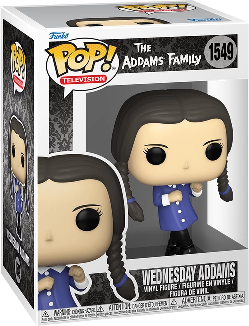 Figurinë koleksionuese Funko POP! TV Wednesday Addams, vinyl, blu/zezë