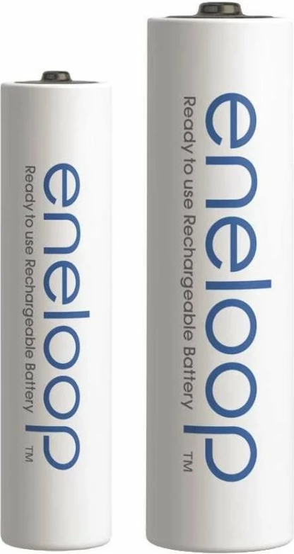 Bateri të rikarikueshme Panasonic Eneloop set 4x AA 2000mAh + 4x AAA 800mAh, të bardha