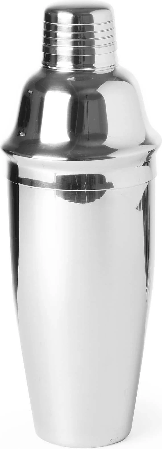Shaker koktejlesh 3-pjesësh, Bar Up, 0.75L, Ø80x240mm, çelik inox, argjendtë