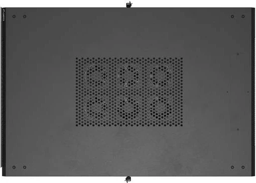 Kasë rack LANBERG 19" 22U 800x1200mm, me ventilatorë, e zezë