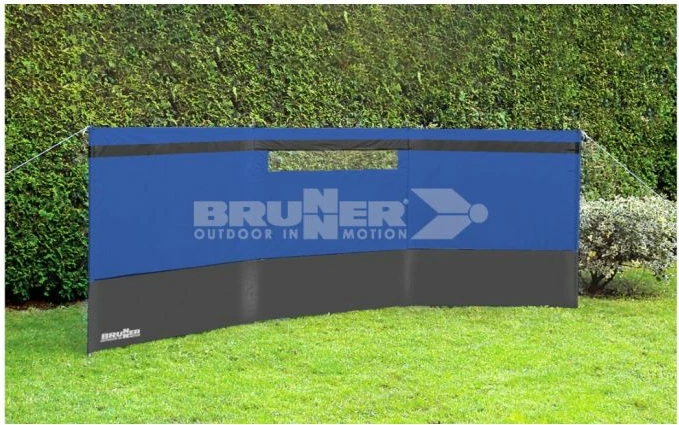 Mur anësor për kamping BRUNNER PANAMA 0113058N.C30 140 x 400 cm me dritare plastike, blu/gri