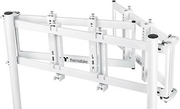 Mbajtës për 3 monitorë Thermaltake Triple Monitor Stand, për cockpit, i bardhë