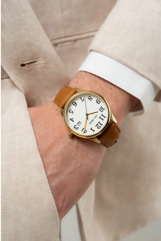 Orë dore për meshkuj Paul Lorens, kafe e çelët