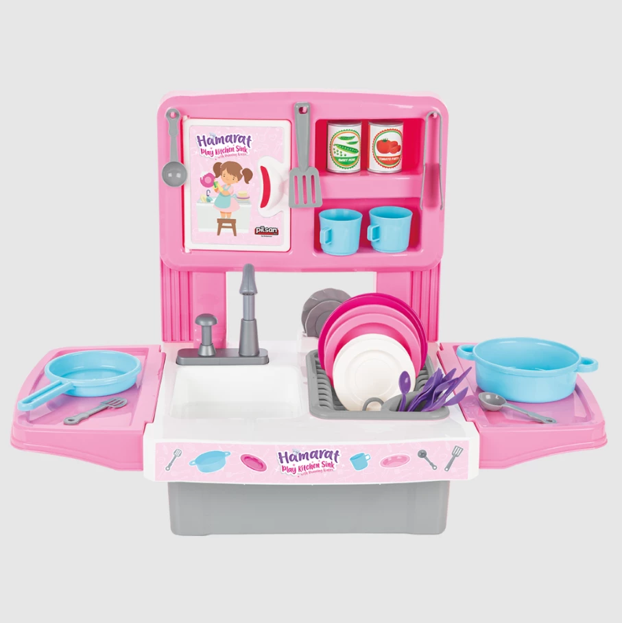 Set lodër për vajza Pilsan Hamarat Play Kitchen Sink with Running Water