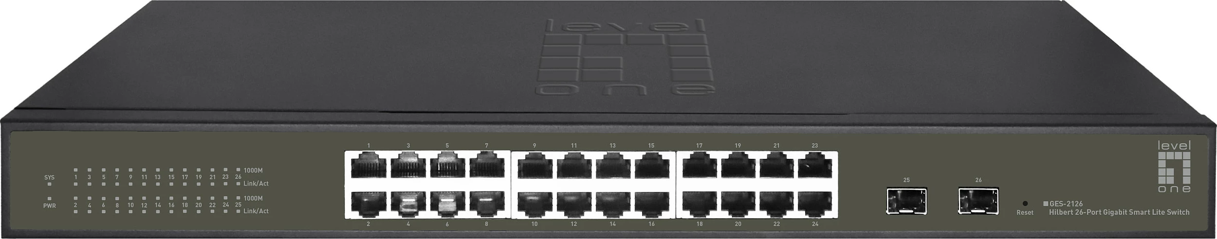Switch LevelOne GES-2126, 26-Porta Gigabit, Managed, i zi