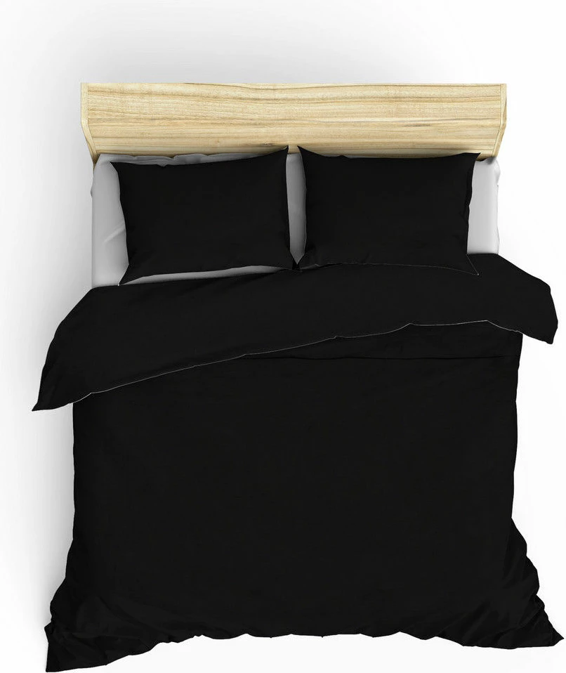 Set mbulesë jorgani Satin Super King, ngjyrë e zezë, L'essentiel, Elegant
