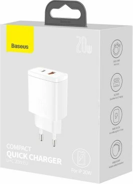 Karikues Baseus CCXJ-B02, Universal, i Bardhë